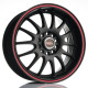 16" 4x100 Barzetta Player Black ET38 7J
