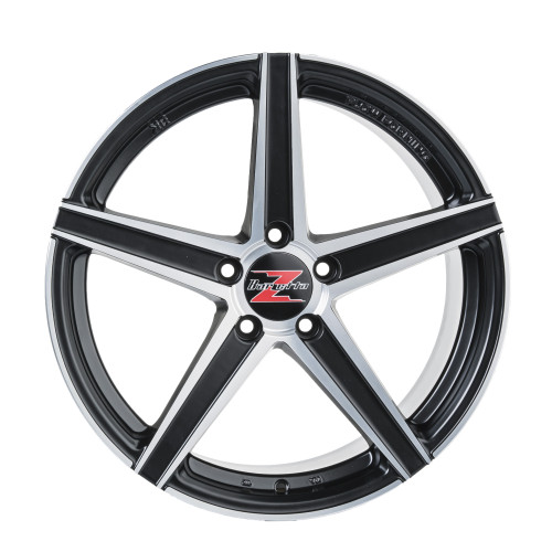 18" 5x108 Barzetta Vulcanus Black Polished RIMFORGED ET40 8J