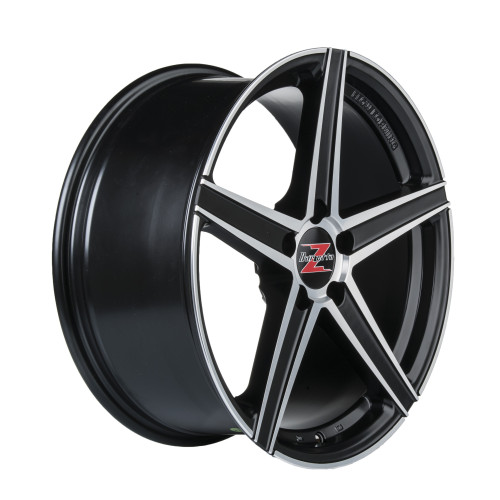 18" 5x108 Barzetta Vulcanus Black Polished RIMFORGED ET40 8J
