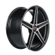 18" 5x108 Barzetta Vulcanus Black Polished RIMFORGED ET40 8J