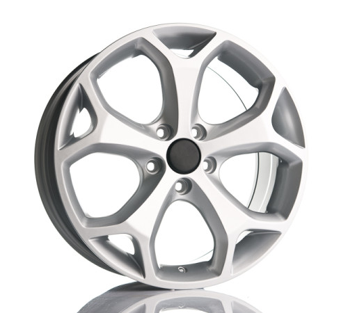 18" 5x108 Barzetta Kinect Silver ET43 8J