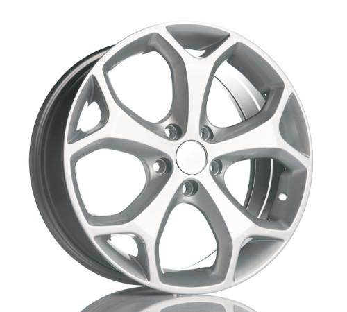 16" 5x108 Barzetta Kinect Silver ET43 6.5J