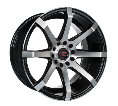 17" 4x114.3 Barzetta Grottesco Black Polished ET20 9J