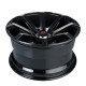 17" 4x114.3 Barzetta Grottesco Black Polished ET20 9J