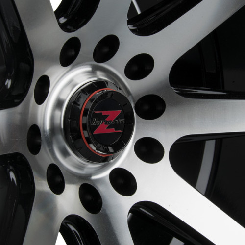 17" 4x114.3 Barzetta Grottesco Black Polished ET20 9J