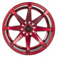 17" 5x114.3 Barzetta Grottesco Candy Red ET25 9J