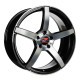 20" 5x114.3 Barzetta Inverno Black Polished ET40 8.5J