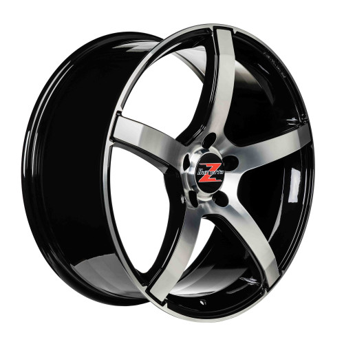 20" 5x114.3 Barzetta Inverno Black Polished ET40 8.5J