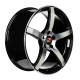 20" 5x114.3 Barzetta Inverno Black Polished ET40 8.5J