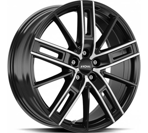 20" 5x114,3 Ronal R67 JET BLACK-FRONT CUT ET40 8.5J