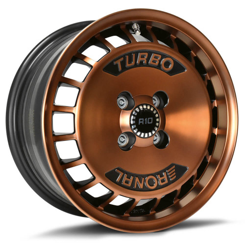15" 4x100 Ronal R10 TURBO COPPER MATT-FRONT DIAMOND CUT ET37 7.0J