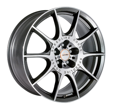 18" 5x108 Speedline SL2 Marmora ANTHRACITE-FRONT CUT ET45 8.0J
