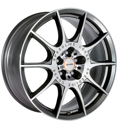 18" 5x108 Speedline SL2 Marmora ANTHRACITE-FRONT CUT ET45 8.0J