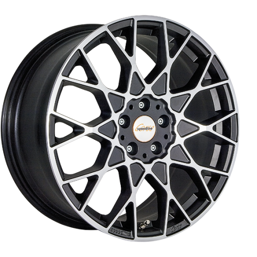 19" 5x112 Speedline SL3 Cesare MATT BLACK-FRONT CUT ET45 9.0J