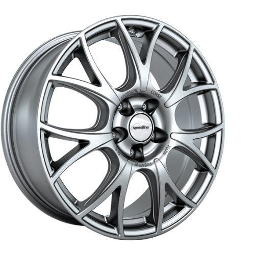 18" 5x120 Speedline SL5 Vincitore GLOSSY SILVER ET35 7.5J