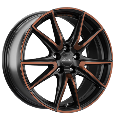 19" 5x112 Speedline SL6 Vettore JET BLACK-COPPER MATT ET35 8.5J