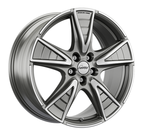 18" 5x108 Speedline SL7 Gladiatore FERRIC ANTHRACITE-MATT-FRONT CUT ET45 8.5J
