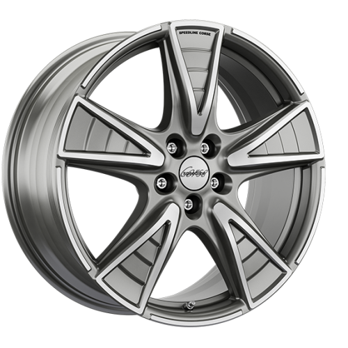 18" 5x127 Speedline SL7 Gladiatore FERRIC ANTHRACITE-MATT-FRONT CUT ET38 8.5J