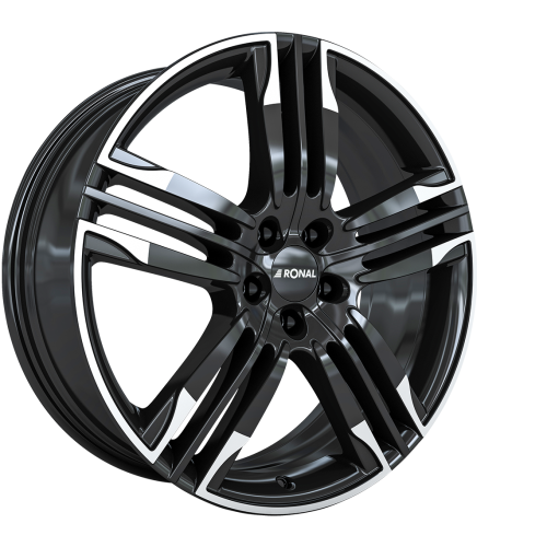 22" 5x127 Ronal R58 BLACK-RIM LIP CUT ET50 10.0J