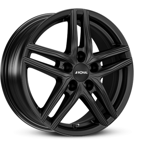 18" 4x100 Ronal R65 JET BLACK-MATT ET37 7.0J