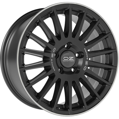 18'' 6x139.7 OZ Racing Rally Desert Matt Black Silver Let. Diamond Lip ET45 8J