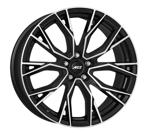 18'' 5x112 AEZ Toronto dark Black/polished ET36 8.5J