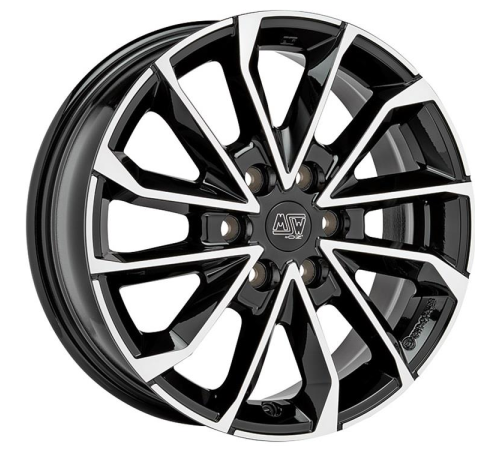 17'' 6x120 MSW 42 Van Gloss Black Full Polished ET50 6.5J