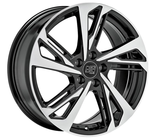 18'' 5x112 MSW 60 Gloss Black Full Polished ET40 8J