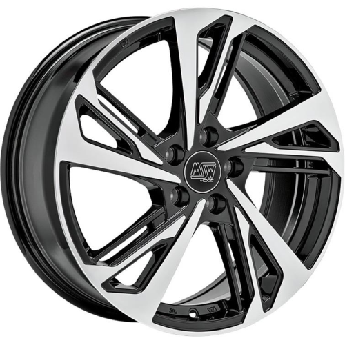 17'' 5x112 MSW 60 Gloss Black Full Polished ET46 7.5J