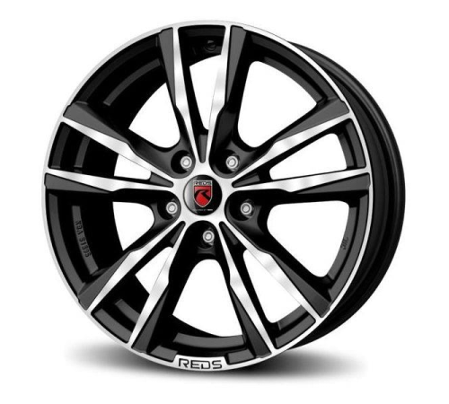 16'' 5x110 Reds K2 HD Matt Black polished ET35 6.5J