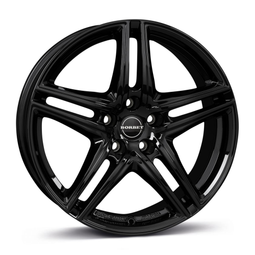 16'' 5x112 Borbet XR black glossy ET22 6.5J
