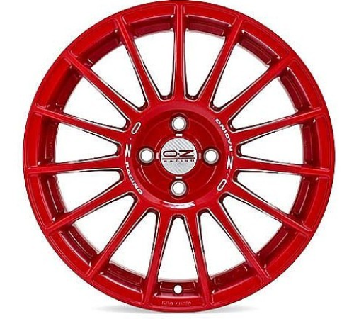 17'' 4x100 OZ Racing SUPERTURISMO LM RED WHITE LETTERING 4h  ET42 7J