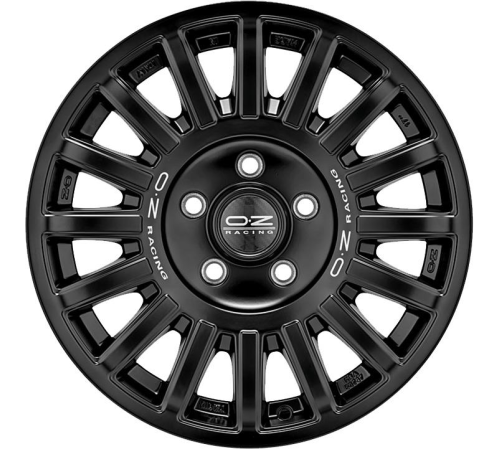 17'' 5x127 OZ Racing Rally Raid Matt Black Silver Lettering ET0 8J