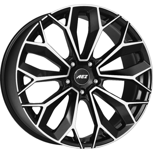 22'' 5x112 AEZ Leipzig dark Black/polished ET37 9.5J