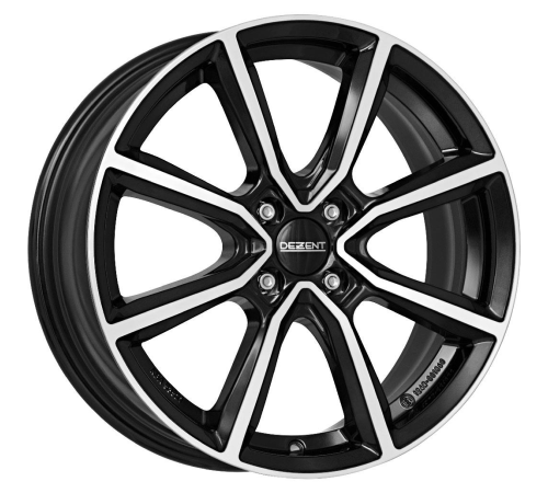 14'' 4x100 Dezent TN dark Black/polished ET35 5.5J