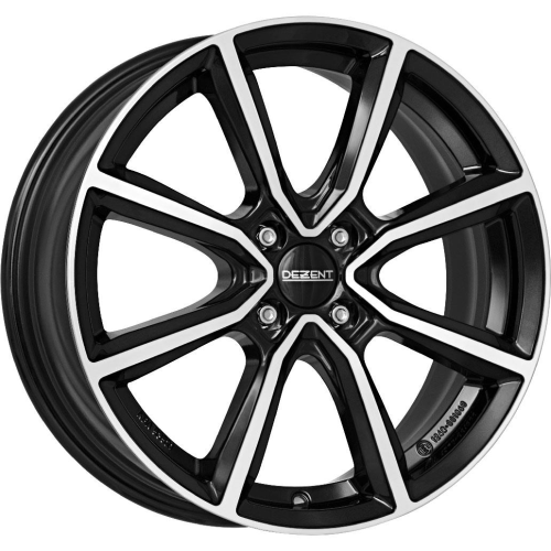 15'' 4x100 Dezent TN dark Black/polished ET45 6J