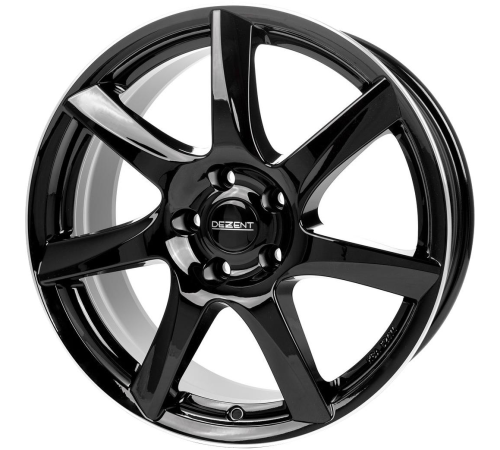 16'' 5x100 Dezent TW dark Black/polished lip ET38 6.5J