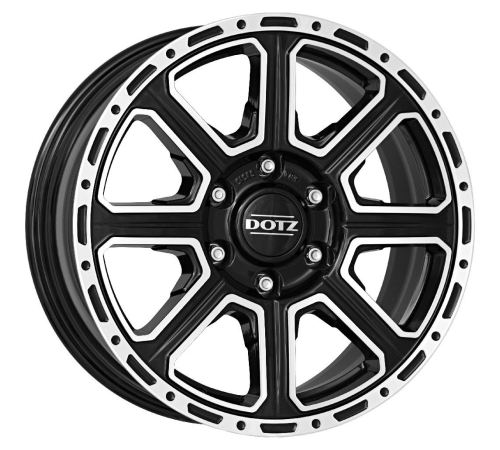 16'' 6x139.7 Dotz Kalahari dark Black/polished ET30 7J