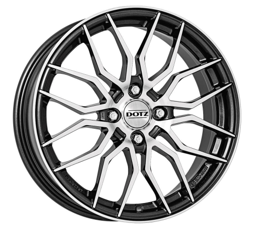 17'' 4x108 Dotz LimeRock dark Gunmetal/polished ET25 7J
