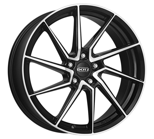 17'' 5x100 Dotz Spa dark Black/polished ET35 7.5J