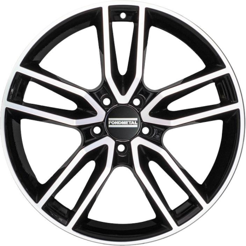 19'' 5x112 Fondmetal Koros Glossy Black Machined ET44 9J