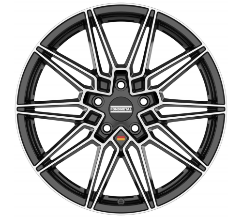 19'' 5x112 Fondmetal Thoe Glossy Black Machined ET41 9J