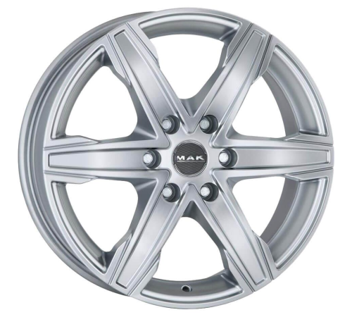 16'' 6x125 MAK King 6 Silver ET50 6.5J