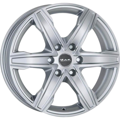 16'' 6x125 MAK King 6 Silver ET50 6.5J