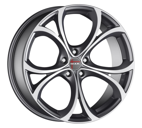 17'' 5x110 MAK Lario Gun Met-Mirror Face ET31 7.5J