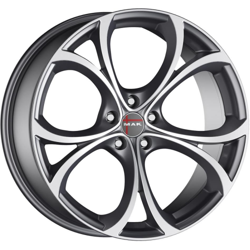 17'' 5x110 MAK Lario Gun Met-Mirror Face ET39 7.5J