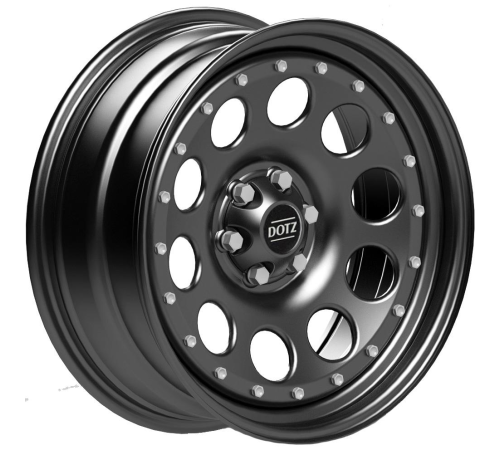 18'' 6x114.3 Dotz 4x4 Modular Beadlock 18z Black ET18 7.5J