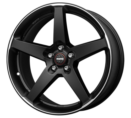 18'' 5x112 Momo Five Matt Black Polished ET42 8J