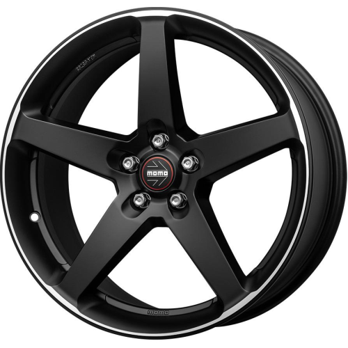 18'' 5x112 Momo Five Matt Black Polished ET42 8J