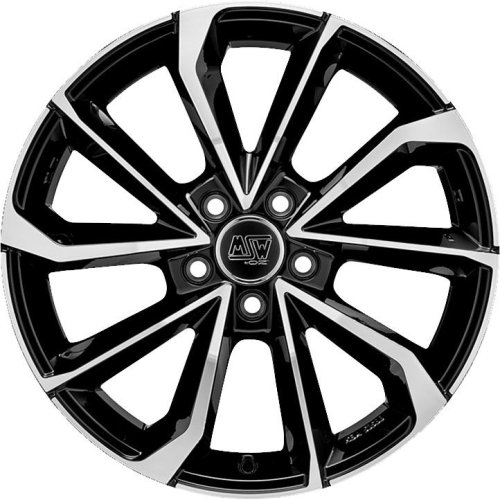 18'' 5x112 MSW 42 Gloss Black Full Polished ET40 8J